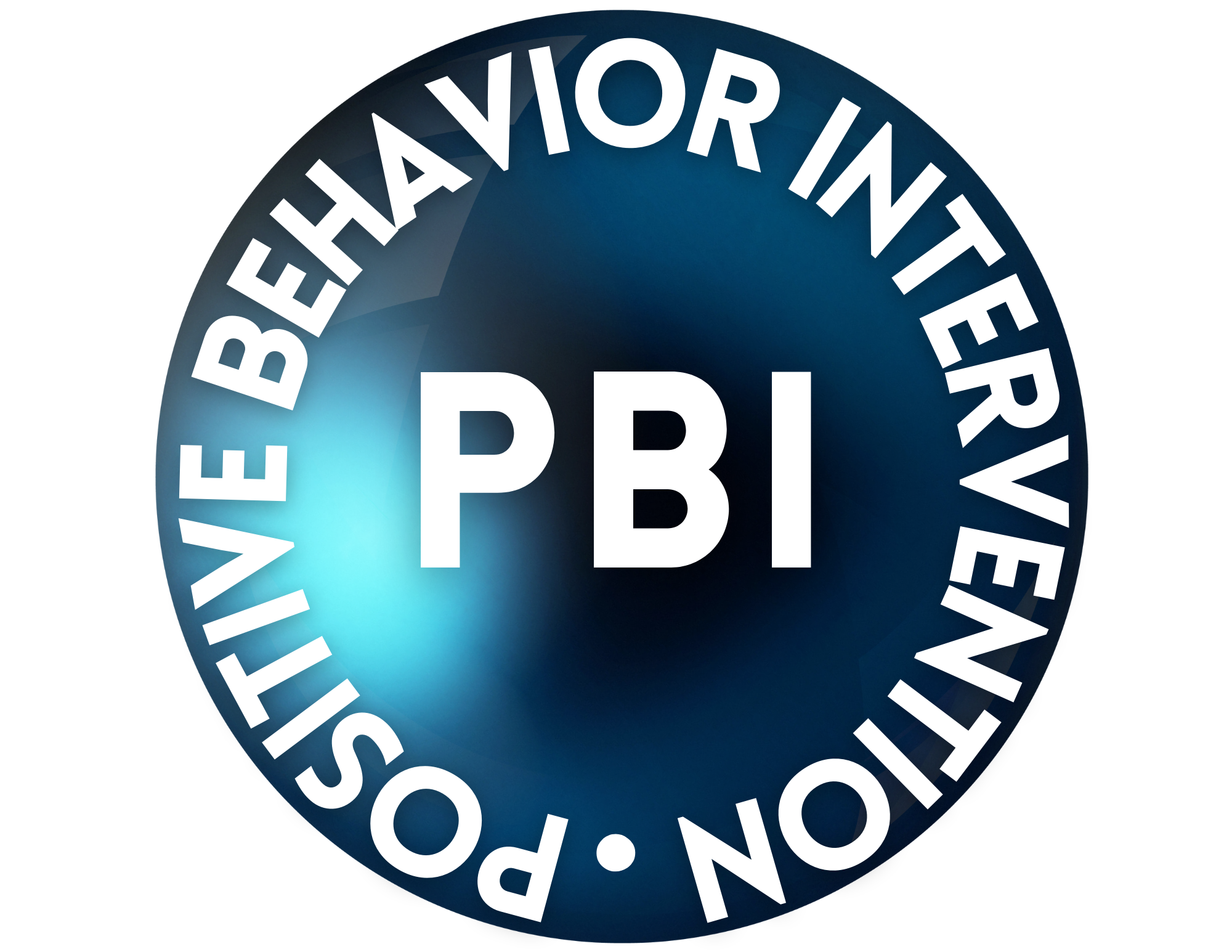 Blue circle that says PBI