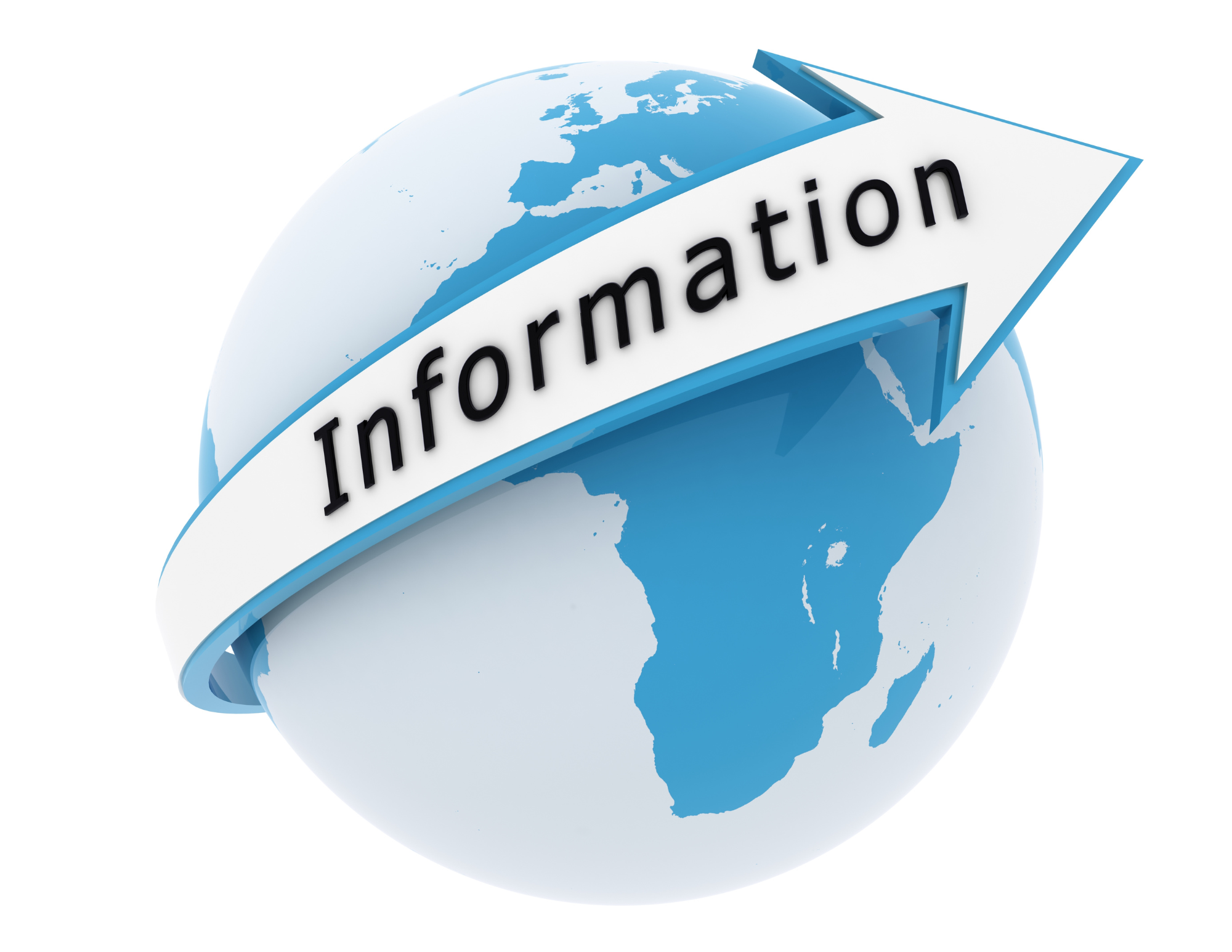 world globe with an arrow with the word information world globe with an arrow with the word information